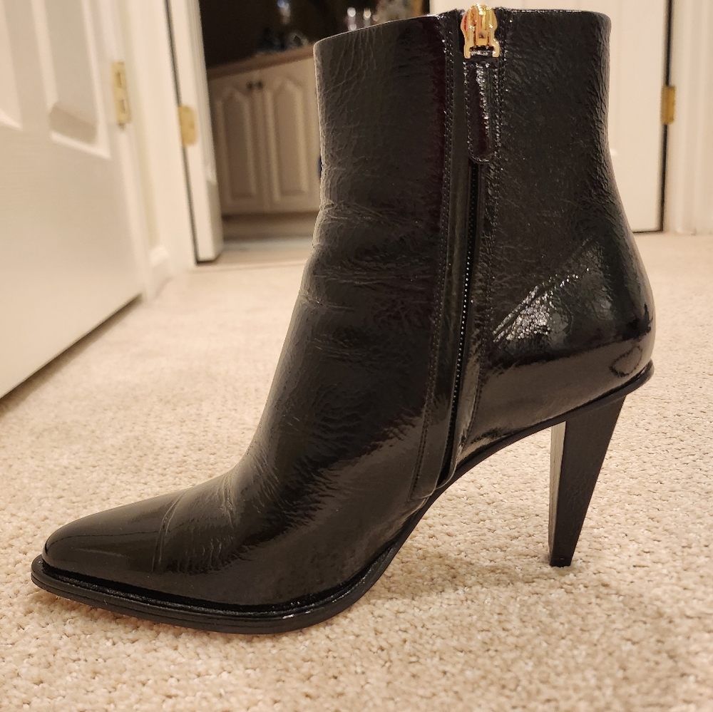 Tamara Mellon Patent Leather Booties